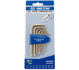 KLUCZE TORX 7CZ T10-T40 KING